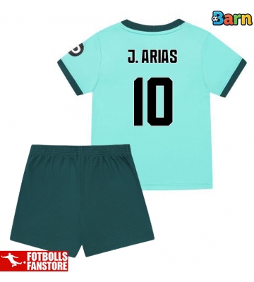 Wolves Jhon Arias #10 Bortatröja Barn 2025-26 Kortärmad (+ Korta byxor)